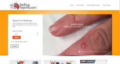 Desktop Screenshot of bedbugreports.com