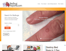 Tablet Screenshot of bedbugreports.com